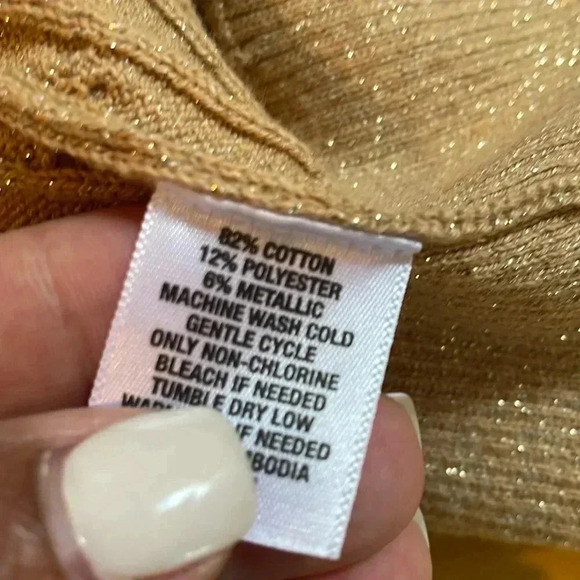 Kim Rogers perfectly soft Sweaters size ps tan-gold - Picture 11 of 11